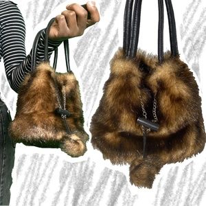 Faux Fur Handbag